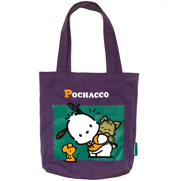 Sanrio Pochacco Vintage Tote Bag Purple OS